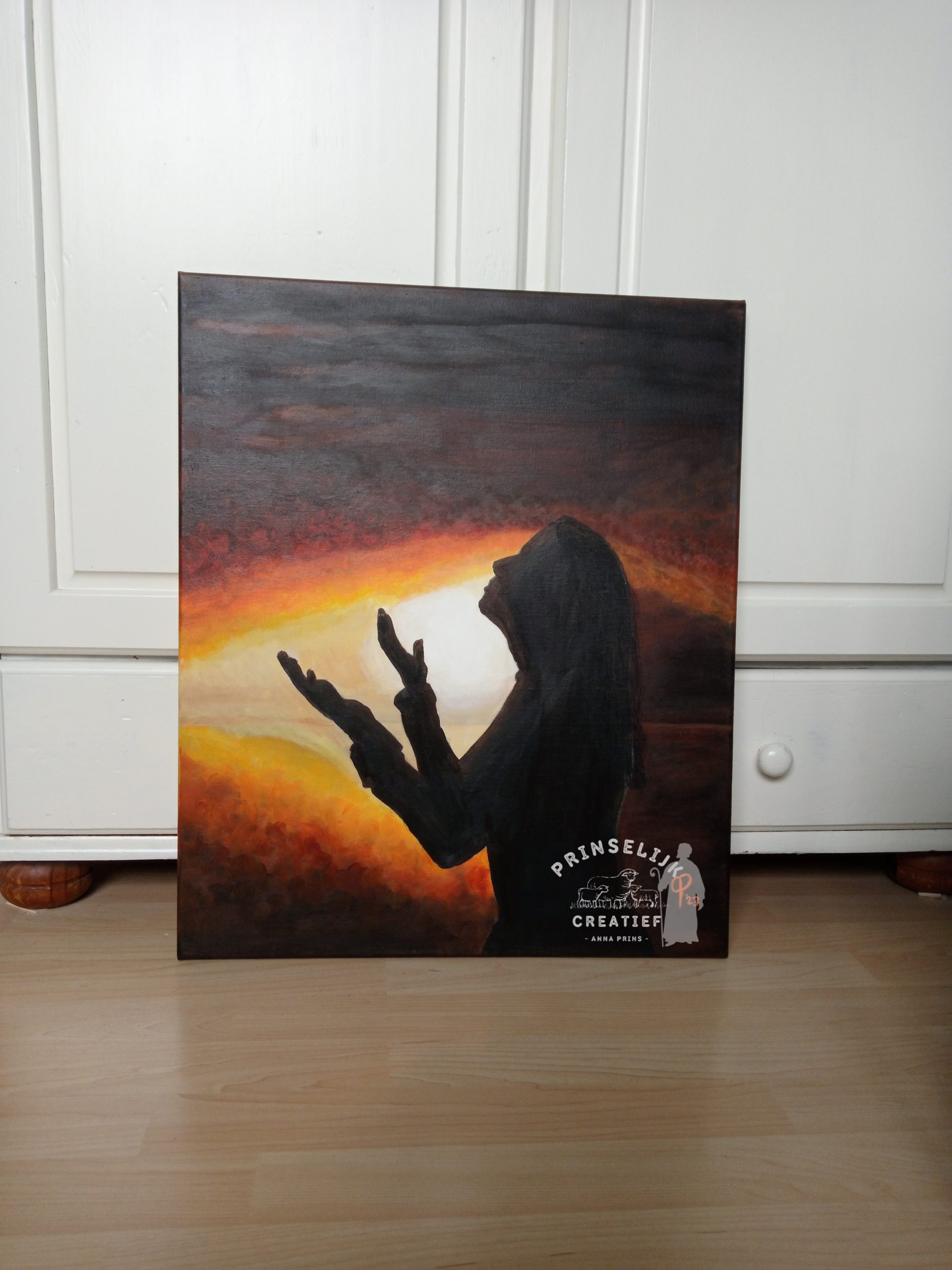 Orgineel schilderij 'Zonlicht' - Afbeelding 2